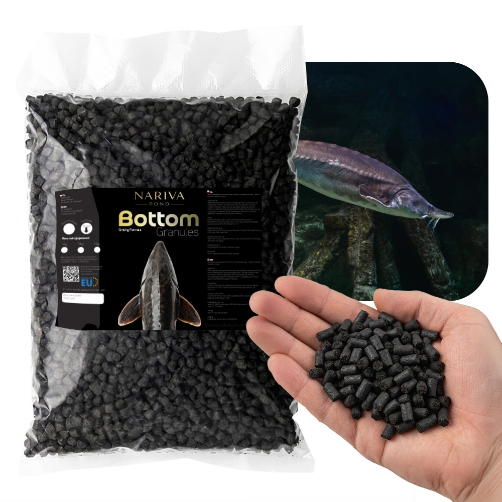 Nariva Bottom Granules L 1kg - Pokarm dla jesiotra i dużych ryb dennych.jpg